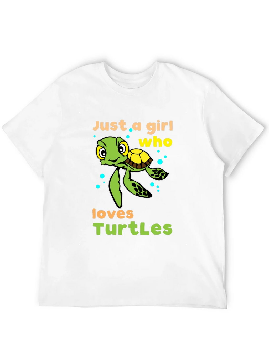Girl Who Loves Turtles T-Shirt - Cute Sea Turtle Design product image 11