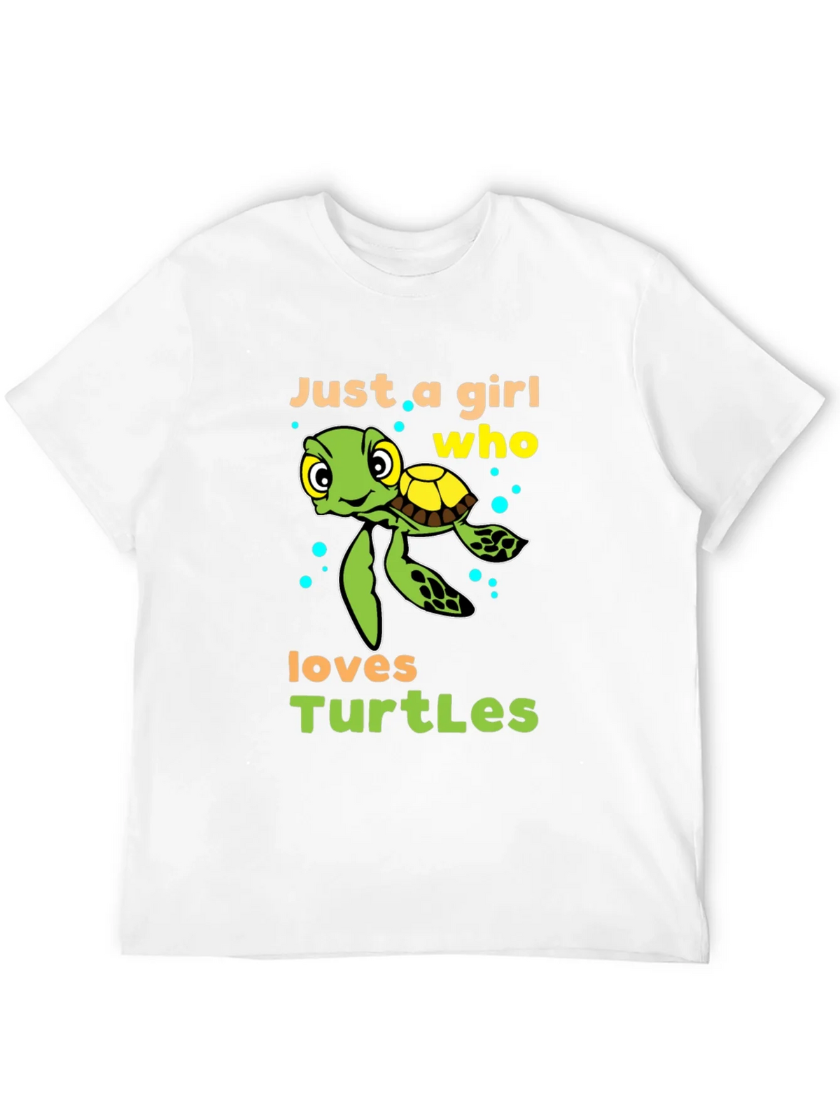 Girl Who Loves Turtles T-Shirt - Cute Sea Turtle Design product image 11