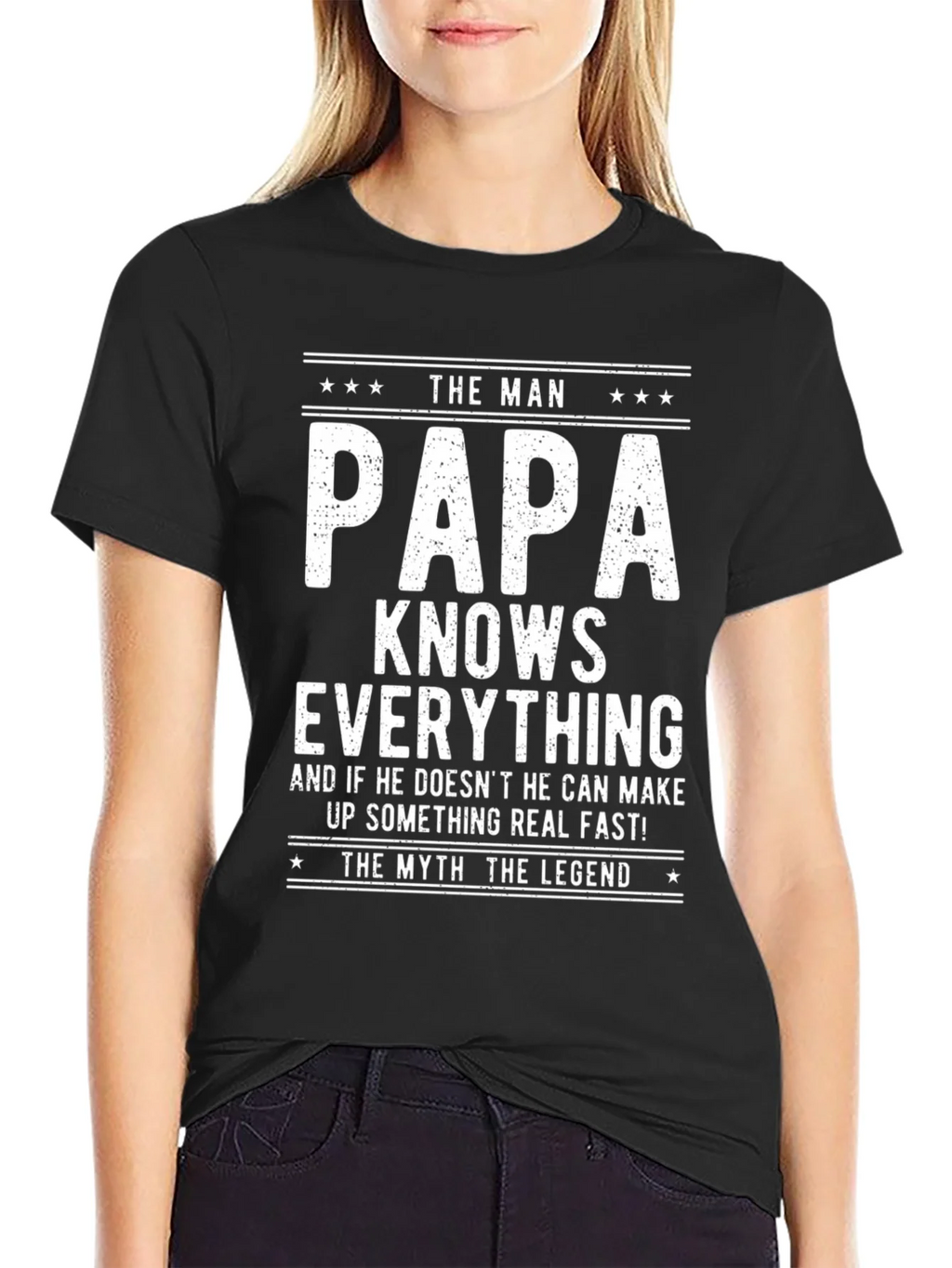 The Man Papa Knows Everything T-Shirt product image 2