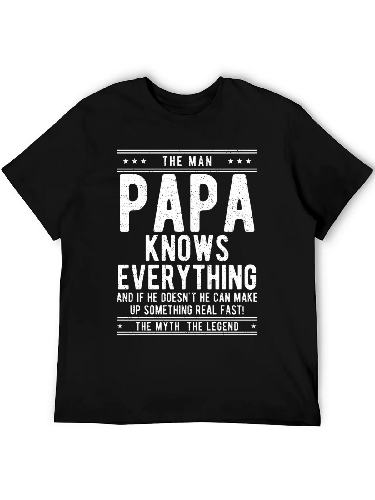 The Man Papa Knows Everything T-Shirt product image 5