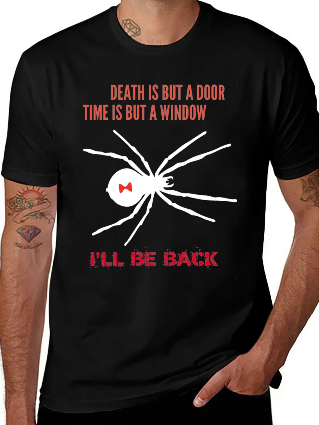 Death is But a Door T-Shirt Spider Ill Be Back product image 1