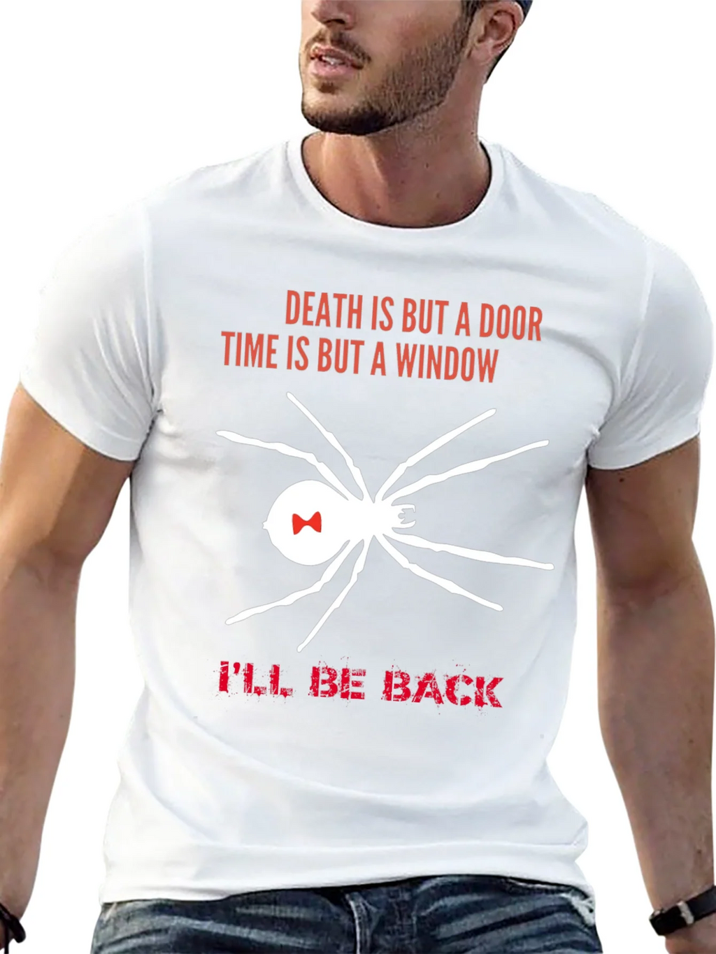 Death is But a Door T-Shirt Spider Ill Be Back product image 12