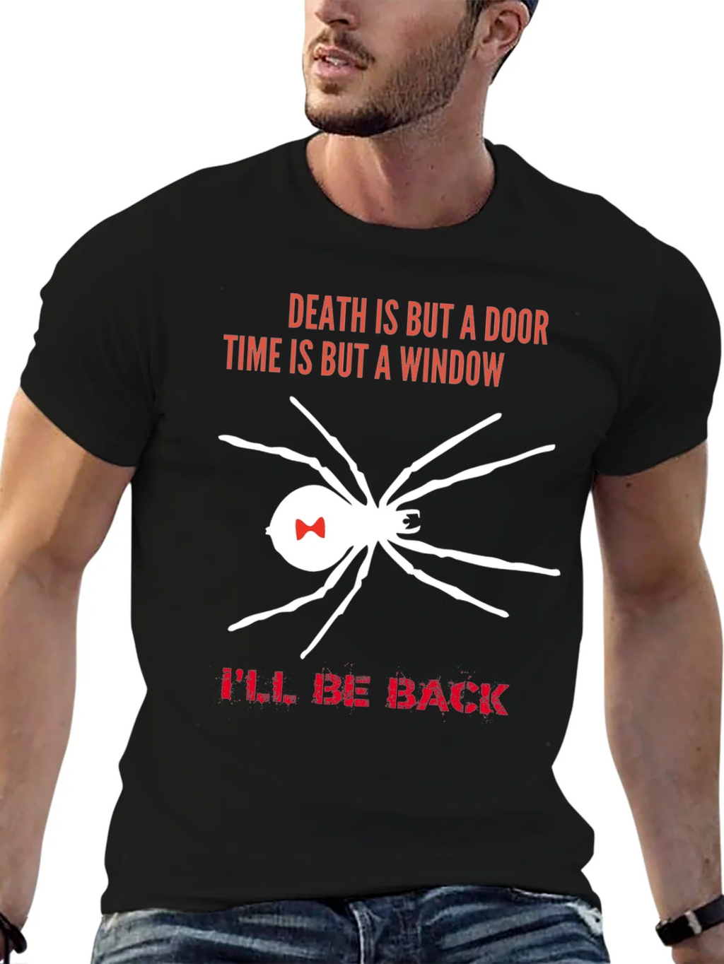 Death is But a Door T-Shirt Spider Ill Be Back product image 6