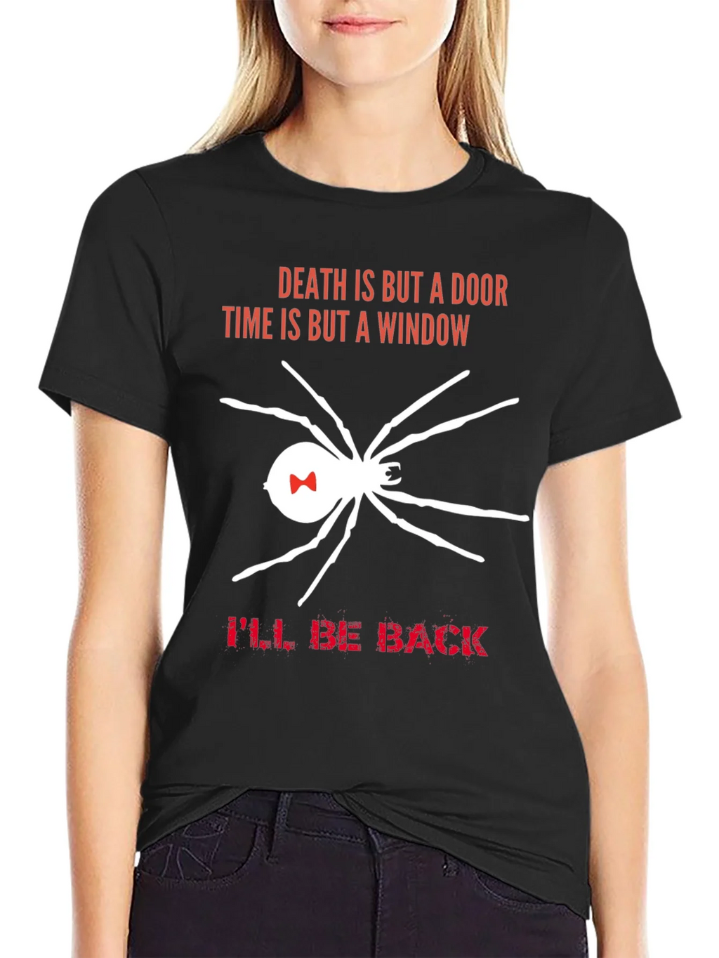 Death is But a Door T-Shirt Spider Ill Be Back product image 2