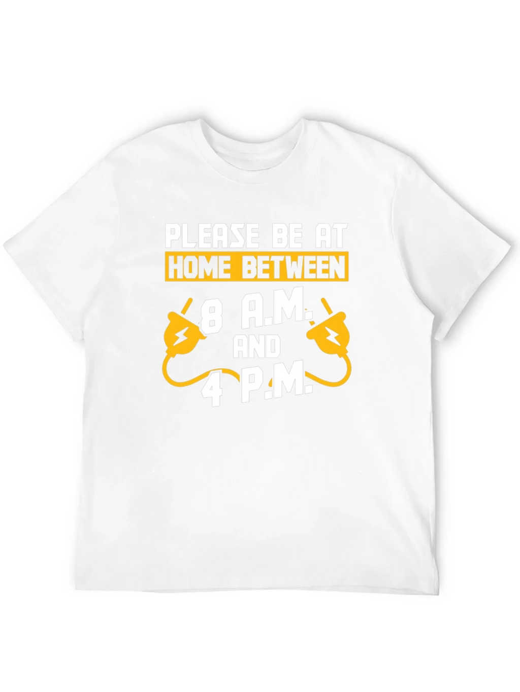 Funny Electrician Please Be Home Mens Black T-Shirt product image 6