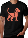 Dog Graphic Black T-Shirt - Stylish Unisex Tee product image 1