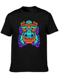 Colorful Graphic Tee - Asian Dragon Print product image 1