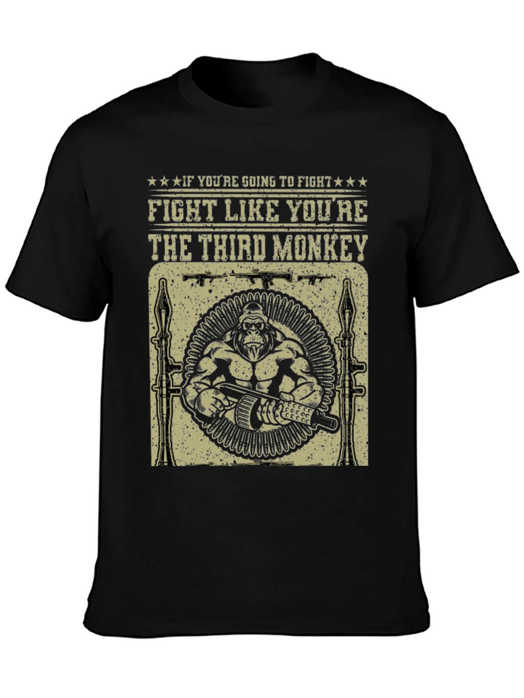 Fight Like Youre The Third Monkey T-Shirt product image 2