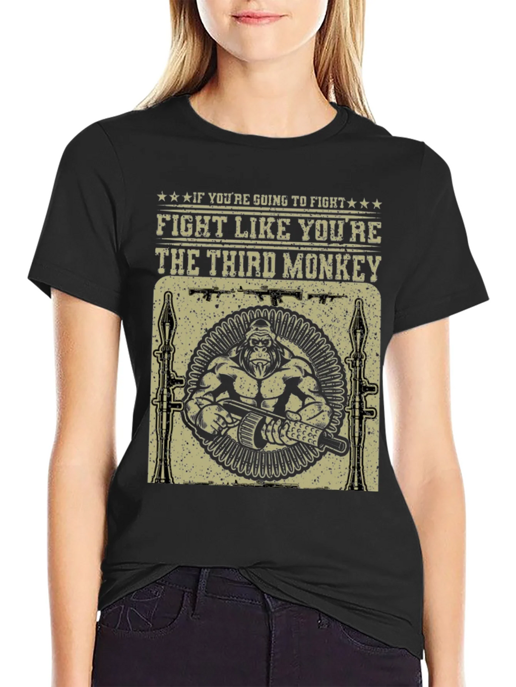 Fight Like Youre The Third Monkey T-Shirt product image 1