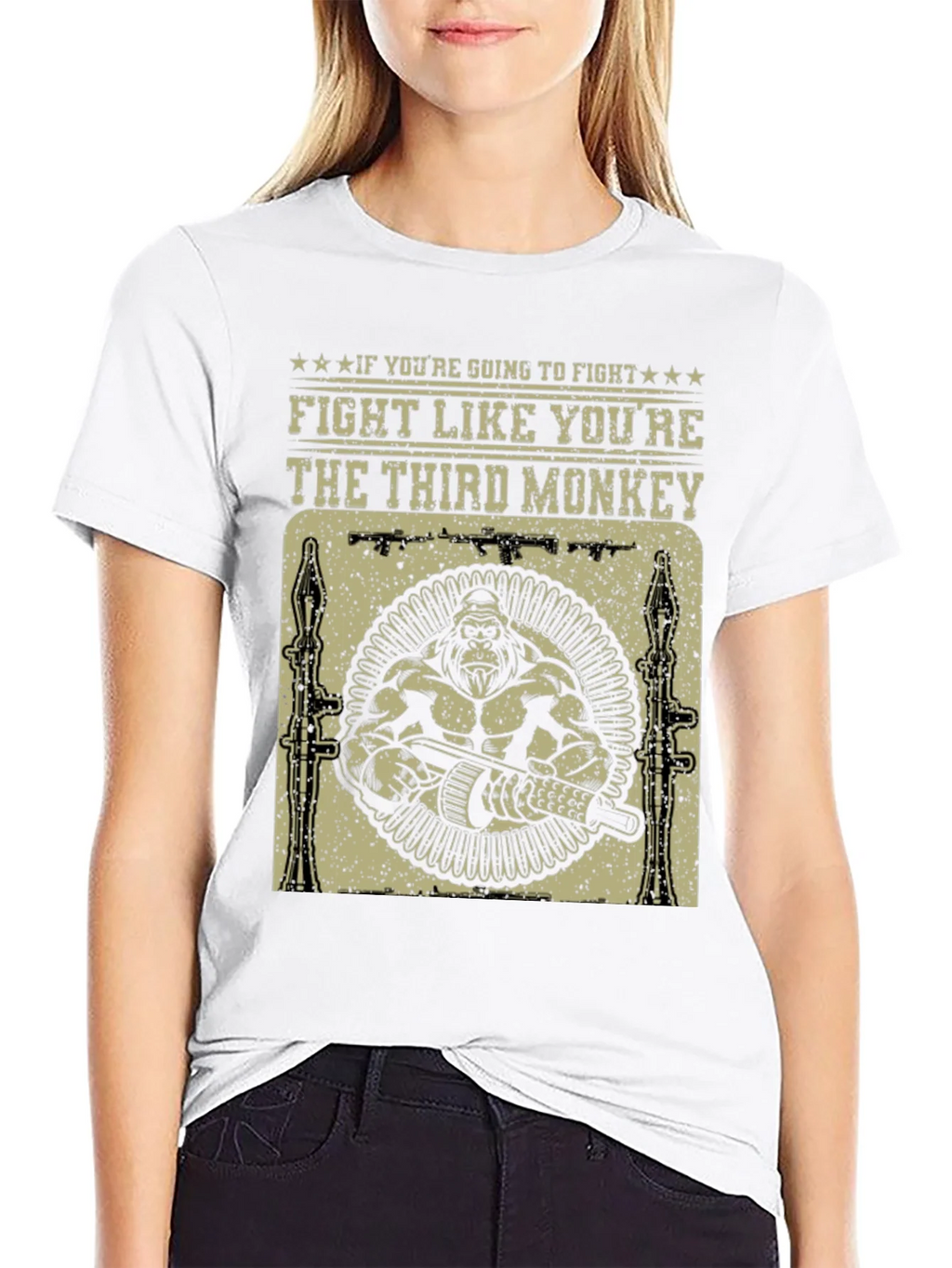 Fight Like Youre The Third Monkey T-Shirt product image 5
