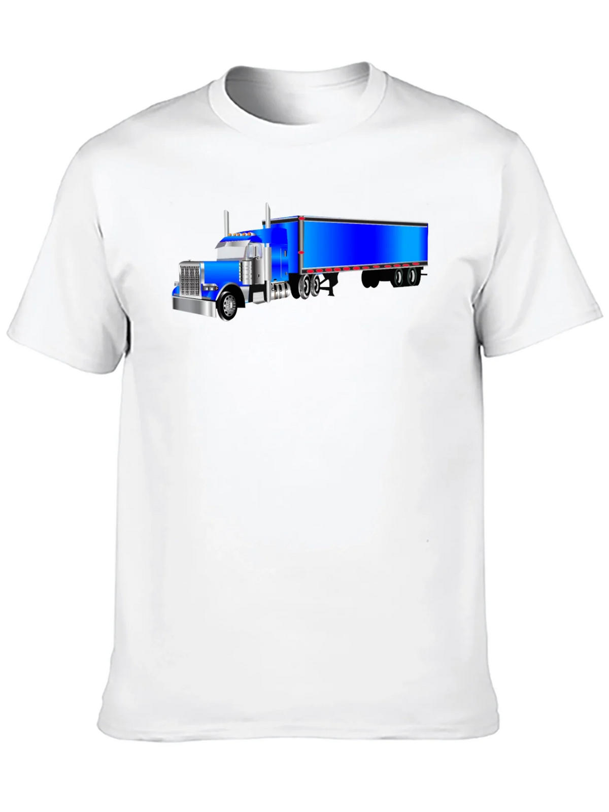 Blue Truck Graphic Tee - Cool Mens Black T-Shirt product image 5