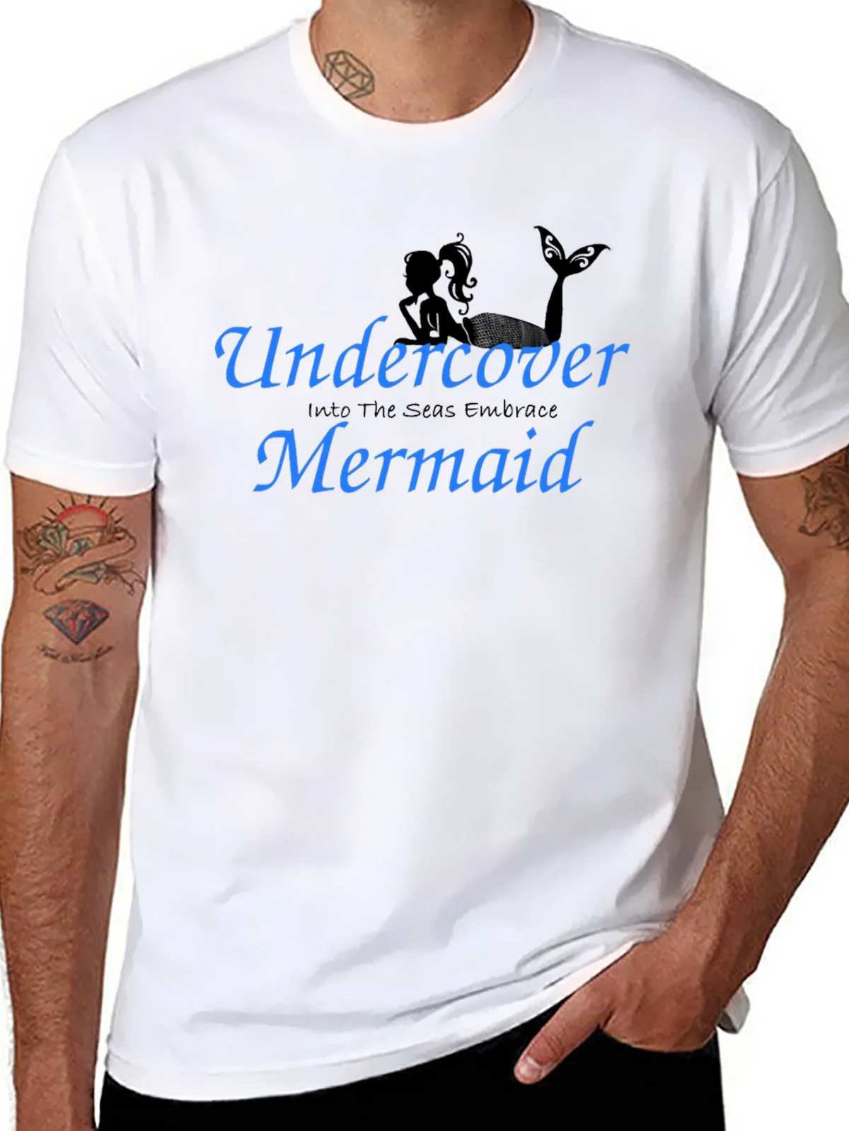 Undercover Mermaid T-Shirt - Black Tee product image 4