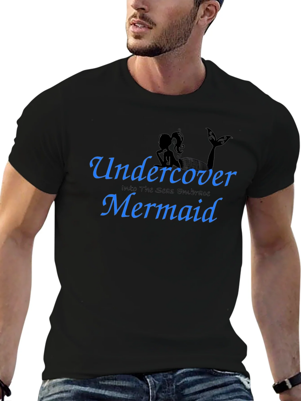 Undercover Mermaid T-Shirt - Black Tee product image 3
