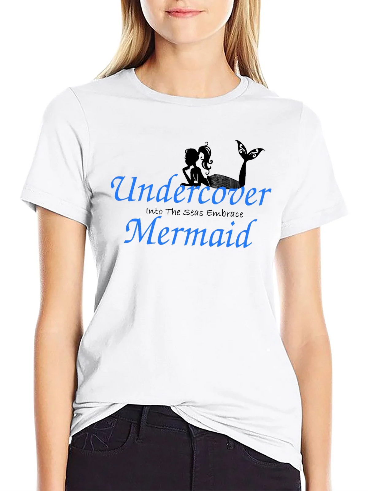 Undercover Mermaid T-Shirt - Black Tee product image 5