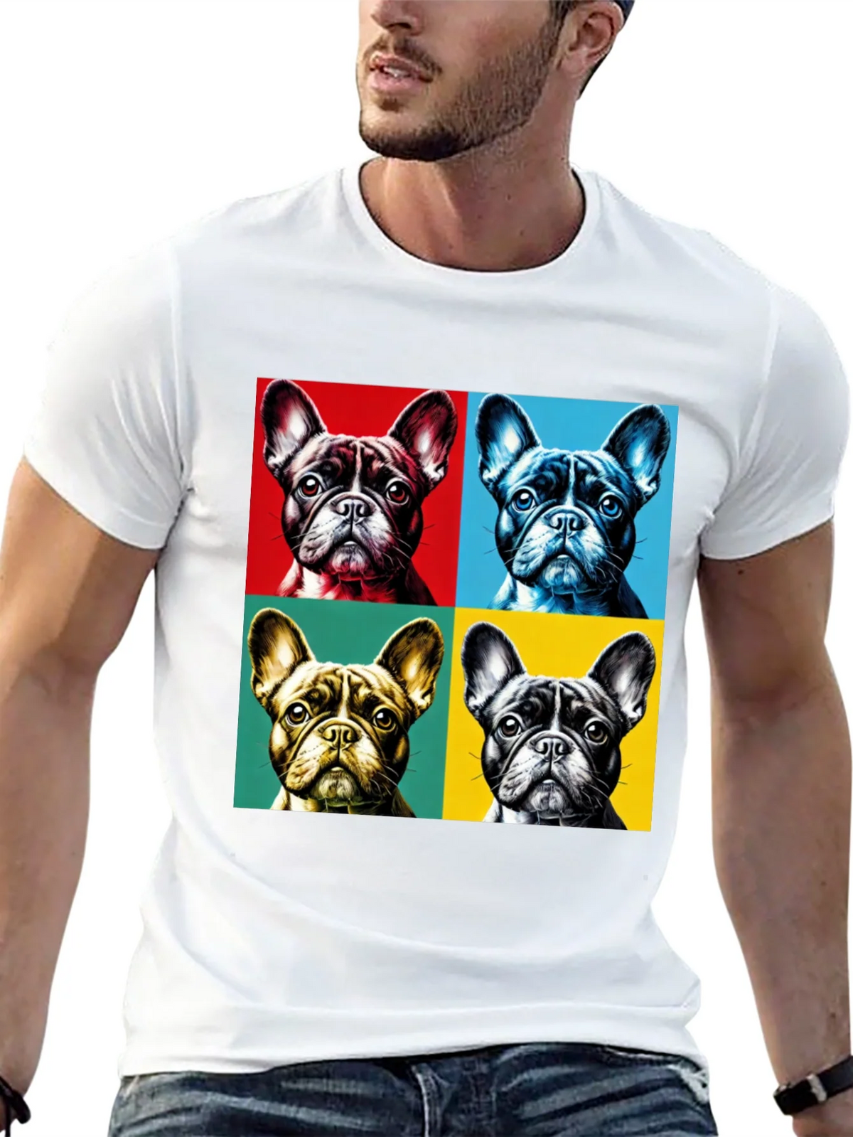 Pop Art French Bulldog Graphic Tee product image 9