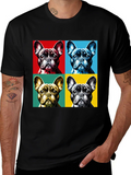Pop Art French Bulldog Graphic Tee product image 1
