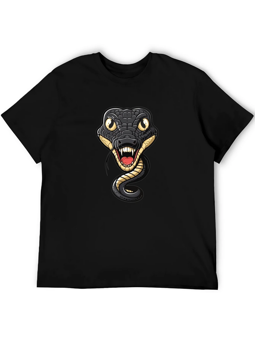 Snake Graphic Tee - Mens Black Cotton T-Shirt product image 5