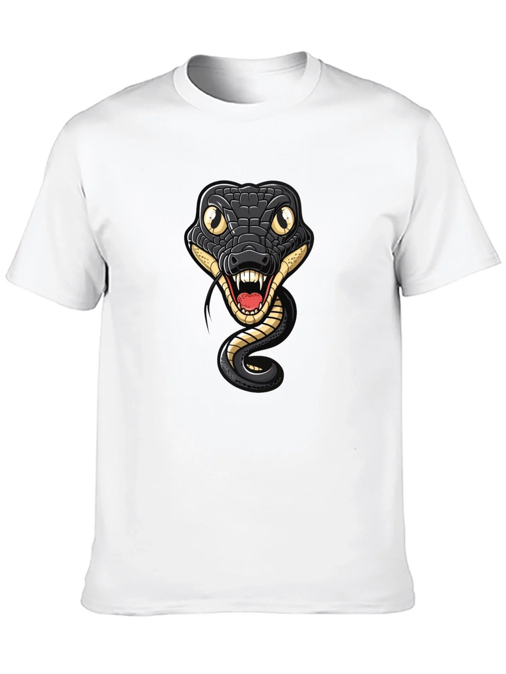 Snake Graphic Tee - Mens Black Cotton T-Shirt product image 9