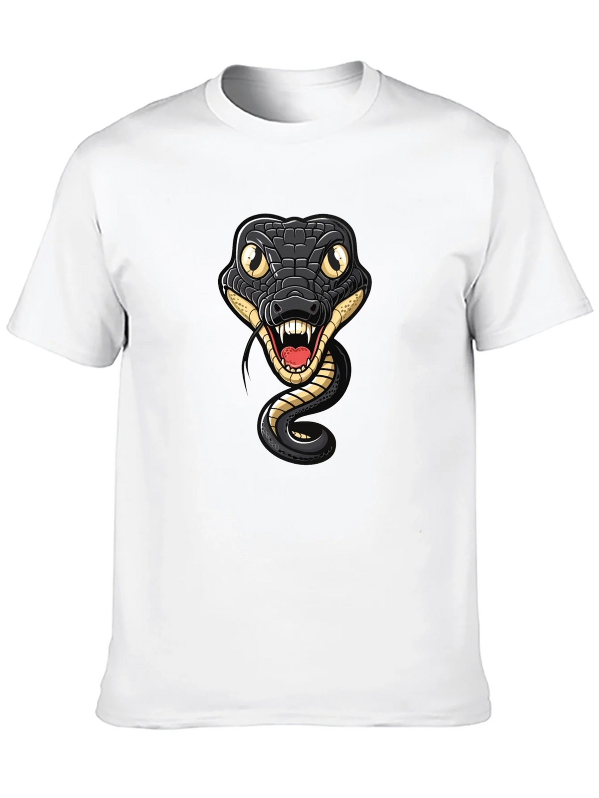Snake Graphic Tee - Mens Black Cotton T-Shirt product image 9