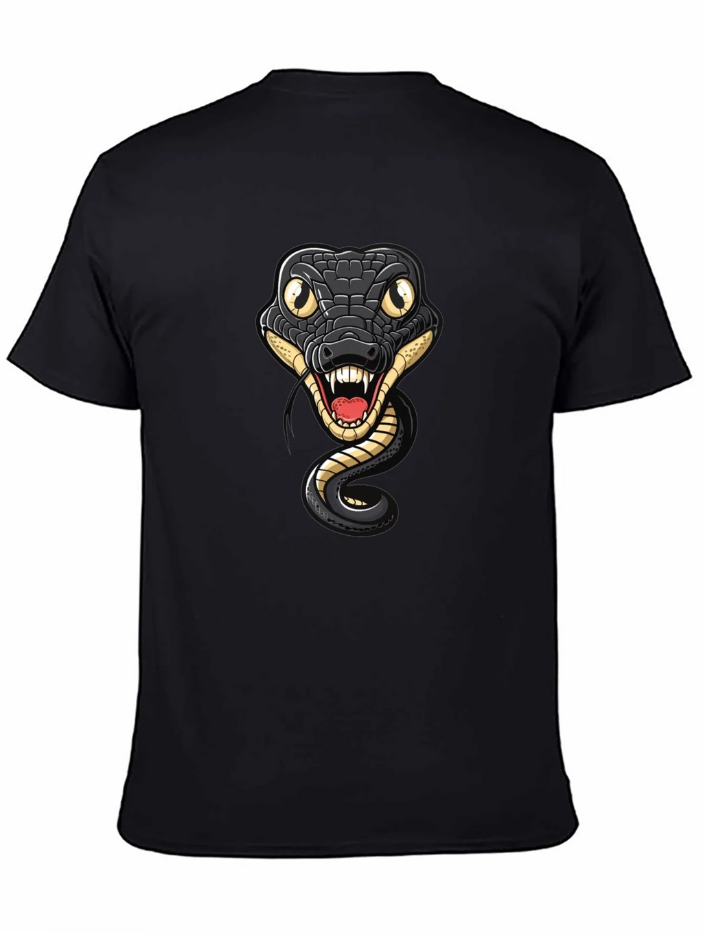 Snake Graphic Tee - Mens Black Cotton T-Shirt product image 4
