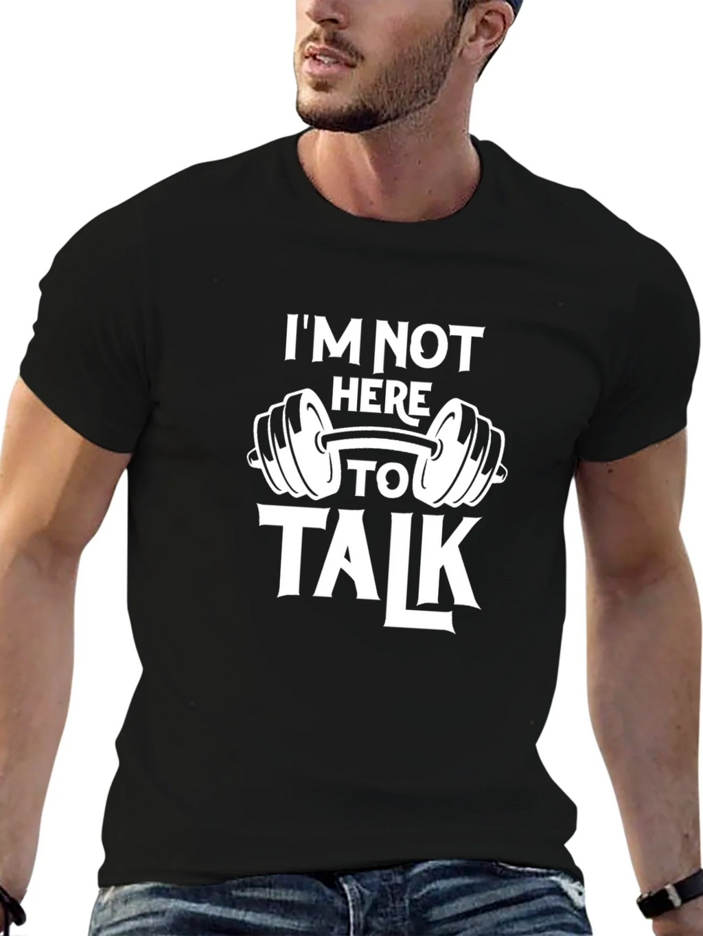 Gym Motivation T-Shirt - Im Not Here To Talk product image 6