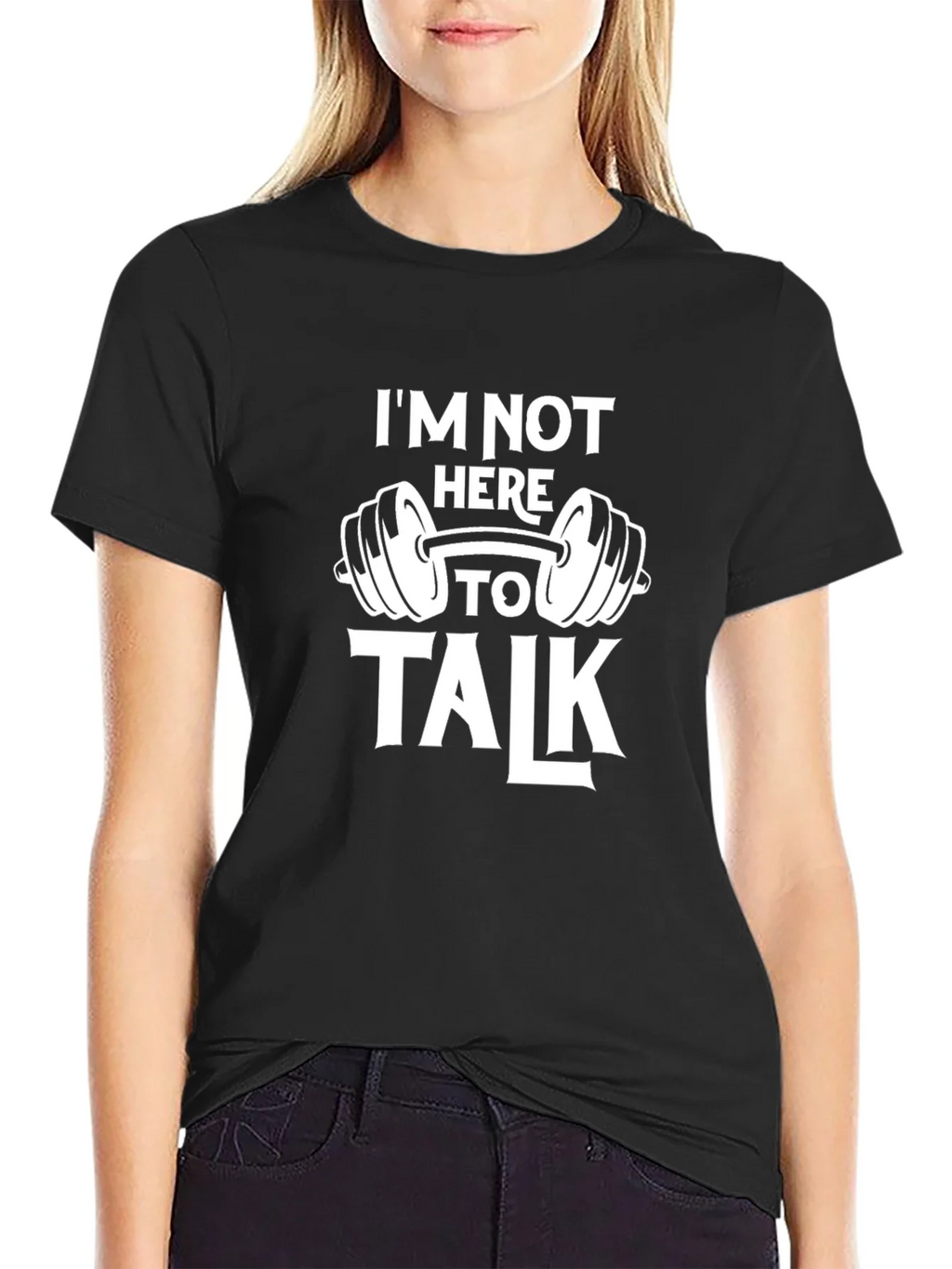 Gym Motivation T-Shirt - Im Not Here To Talk product image 2