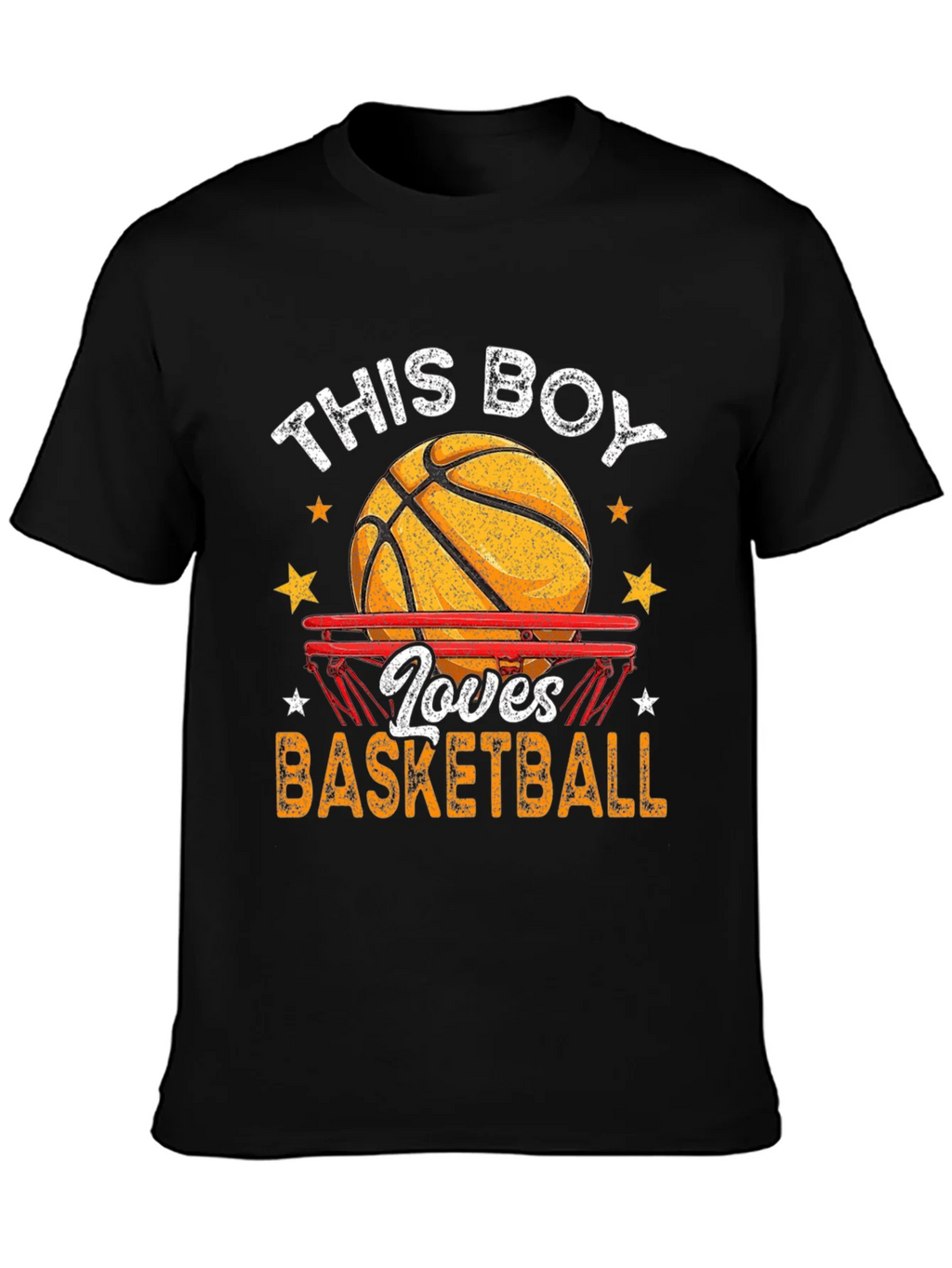 Basketball Lover Graphic T-Shirt - Black product image 3