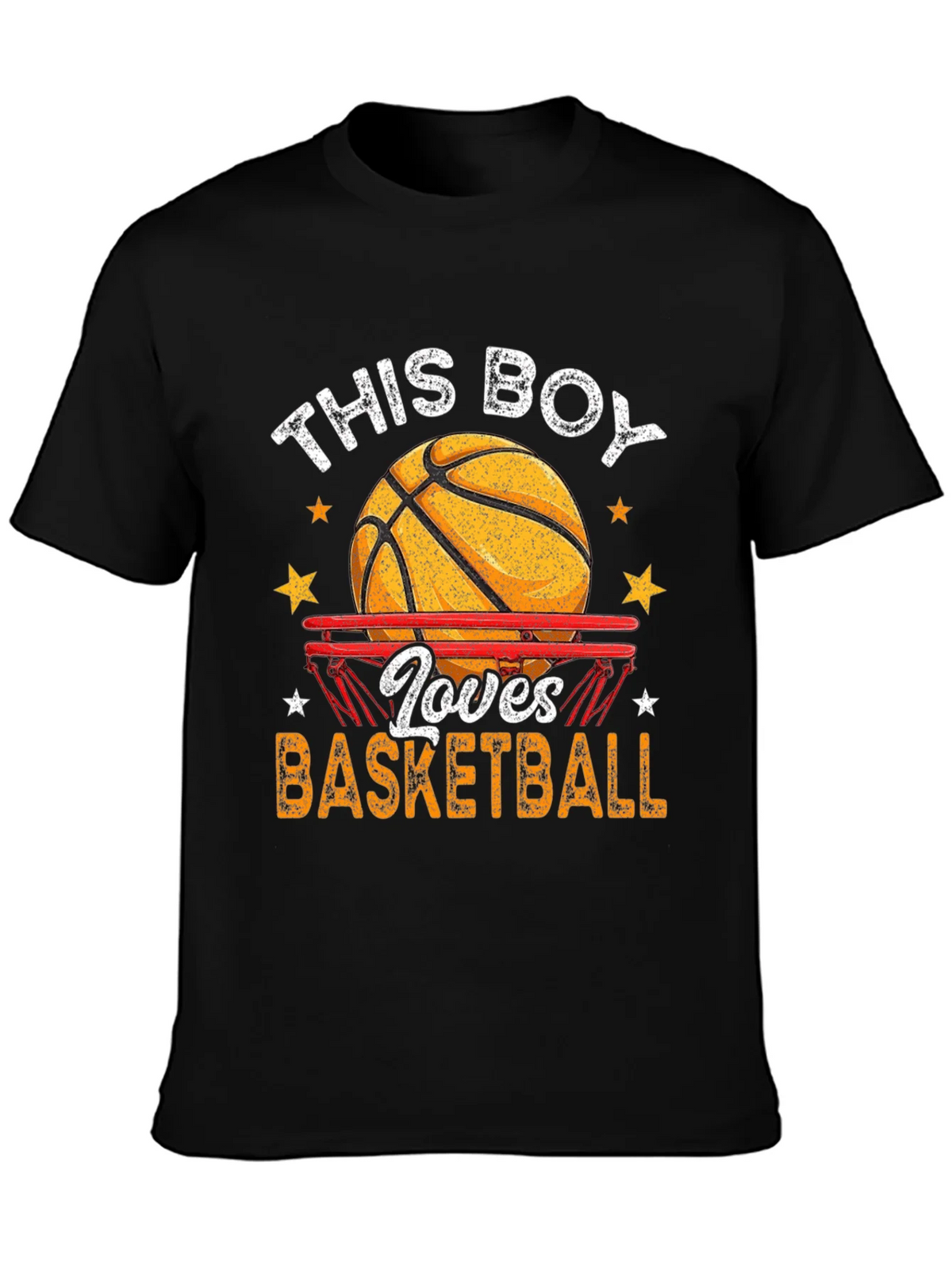Basketball Lover Graphic T-Shirt - Black product image 3