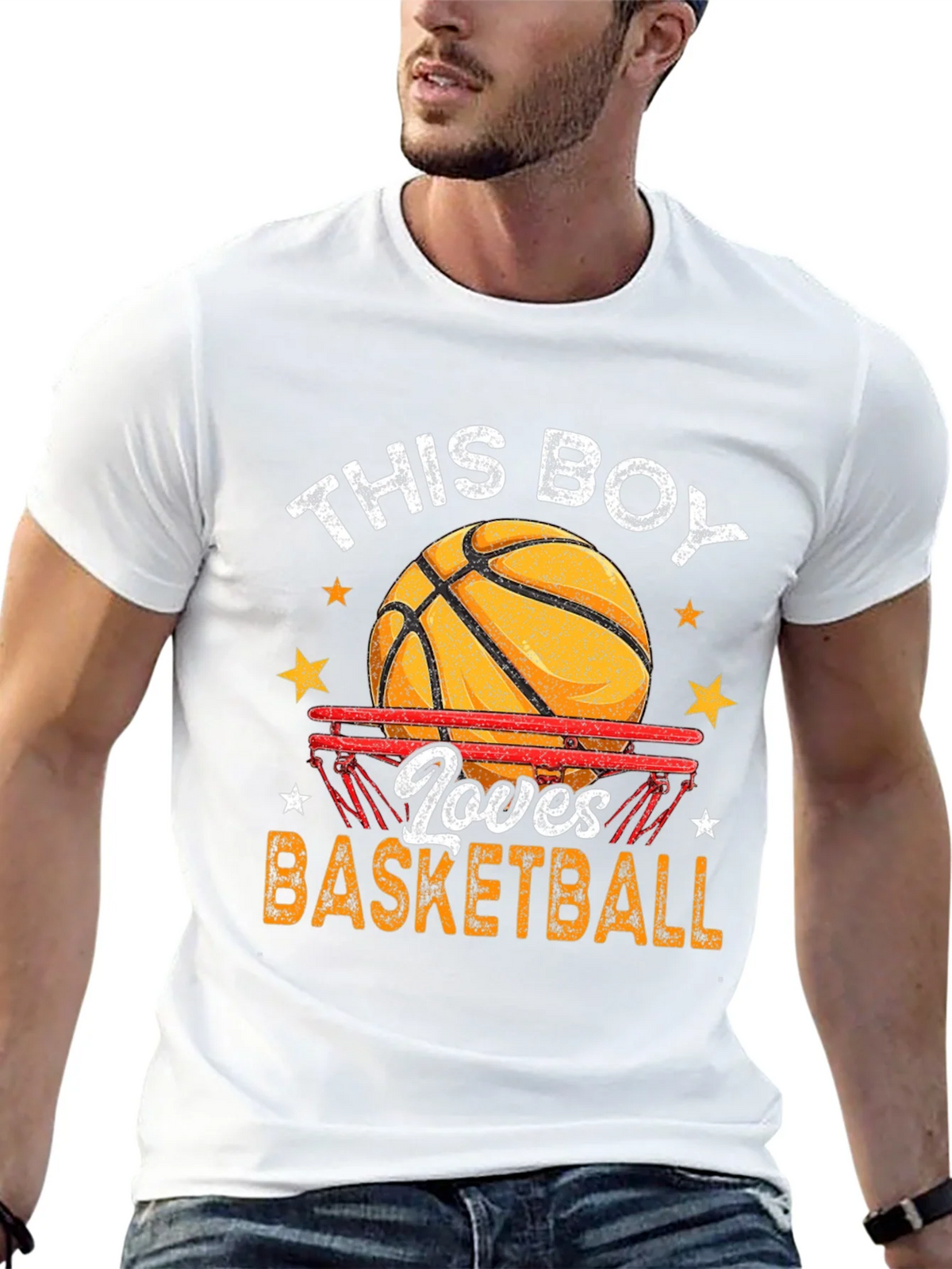 Basketball Lover Graphic T-Shirt - Black product image 12