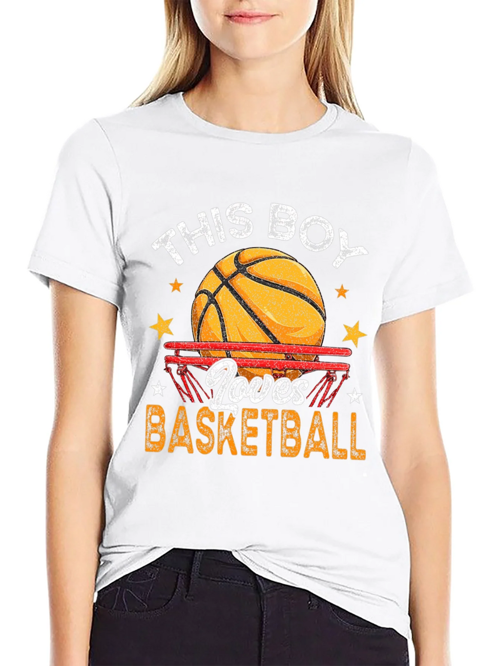 Basketball Lover Graphic T-Shirt - Black product image 8