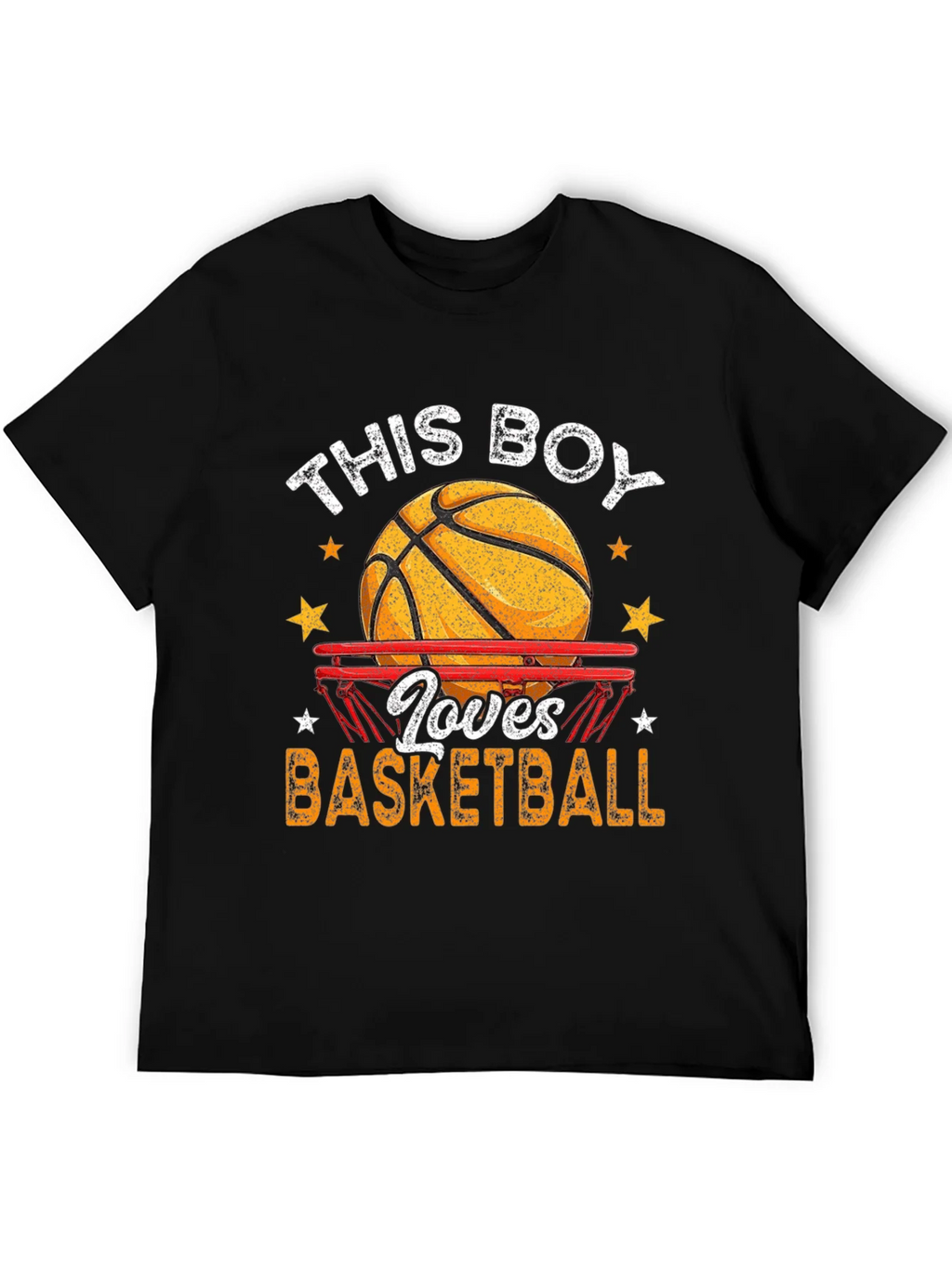 Basketball Lover Graphic T-Shirt - Black product image 5