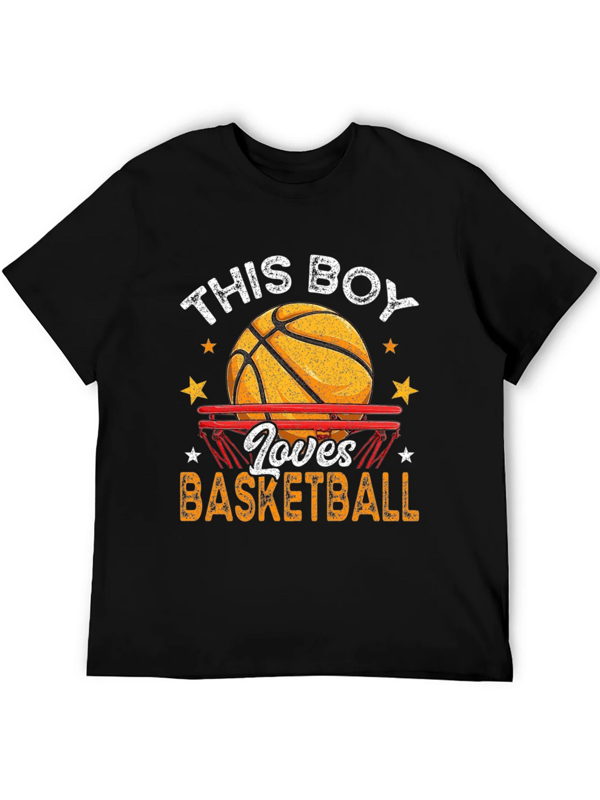 Basketball Lover Graphic T-Shirt - Black product image 5