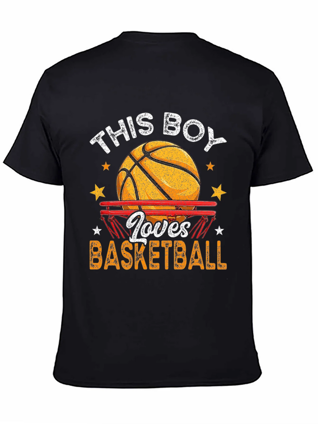 Basketball Lover Graphic T-Shirt - Black product image 4