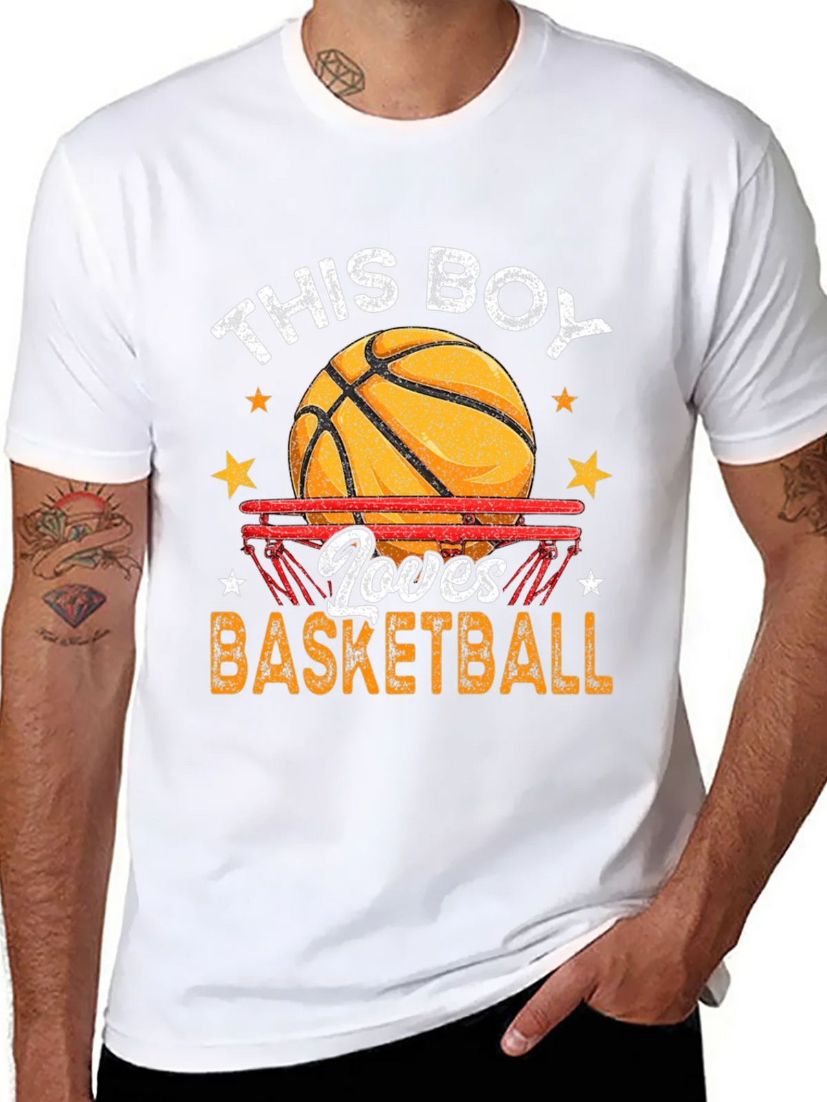 Basketball Lover Graphic T-Shirt - Black product image 7