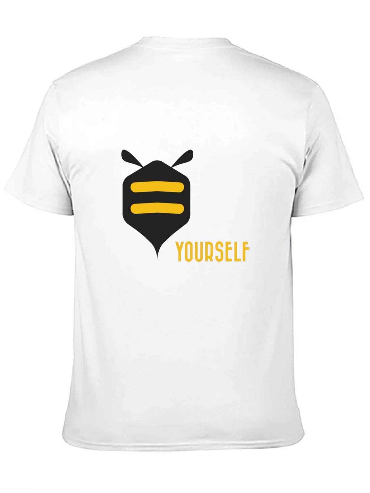 Be Yourself Graphic Tee - Black Cotton Casual T-Shirt product image 9