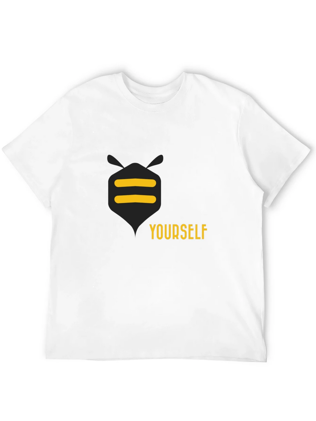 Be Yourself Graphic Tee - Black Cotton Casual T-Shirt product image 10