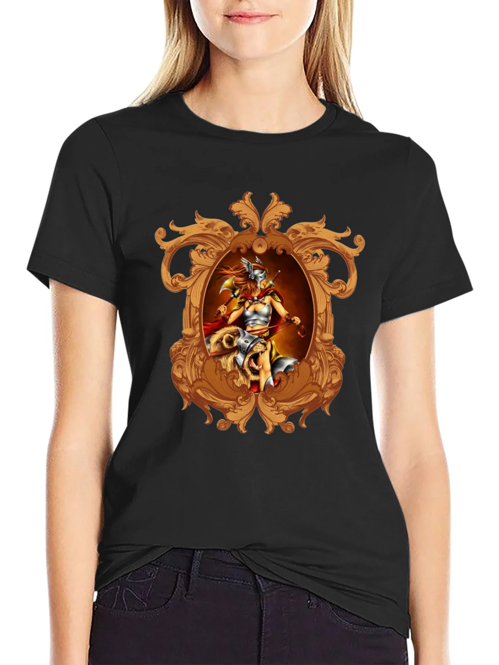Viking Warrior Graphic Tee - Black product image 2
