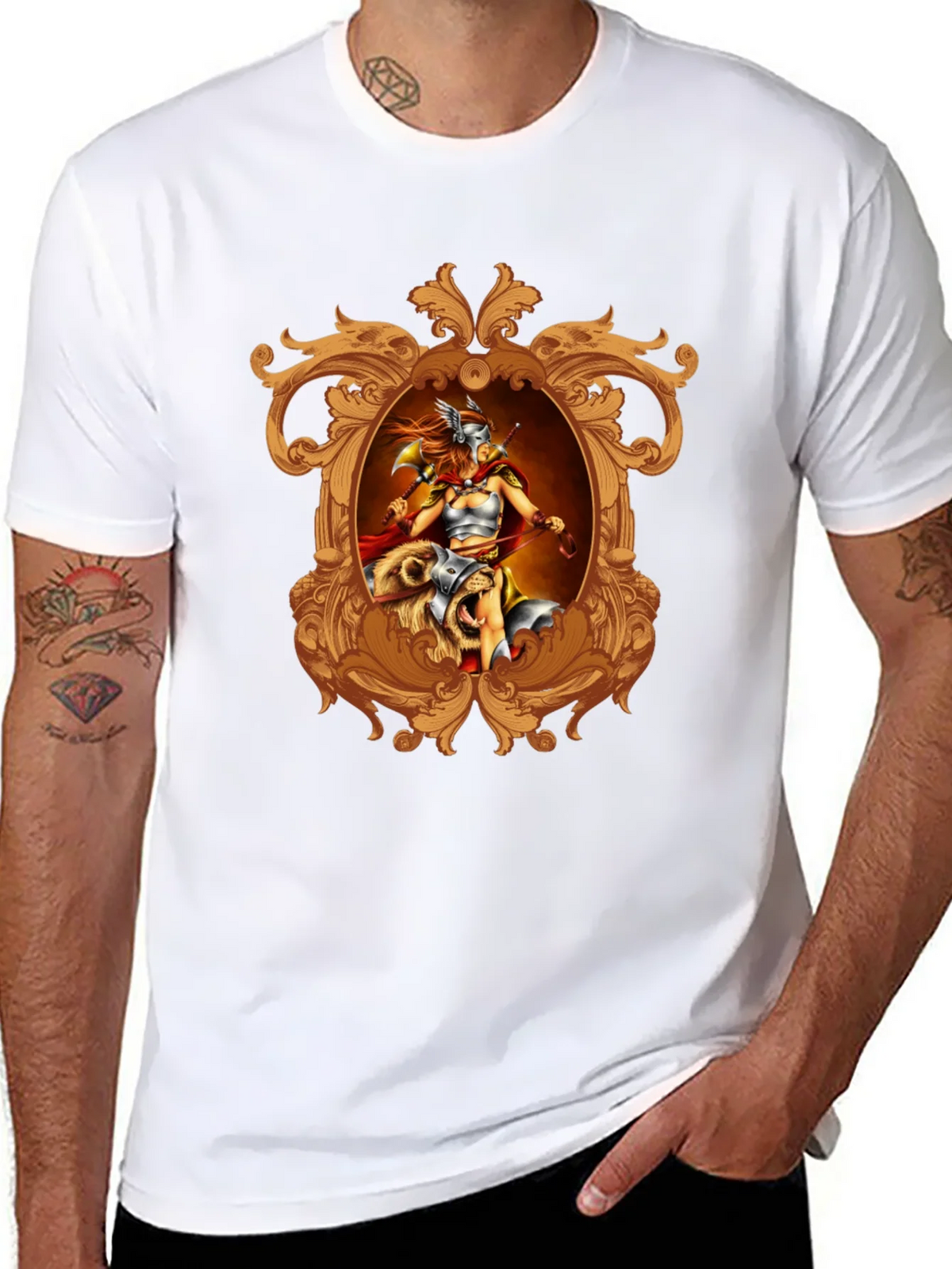 Viking Warrior Graphic Tee - Black product image 7
