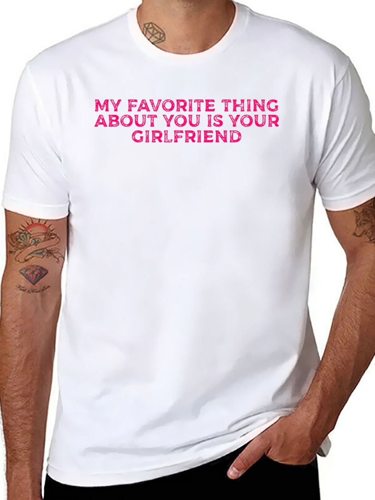 Funny Boyfriend Girlfriend Graphic T-Shirt product image 7