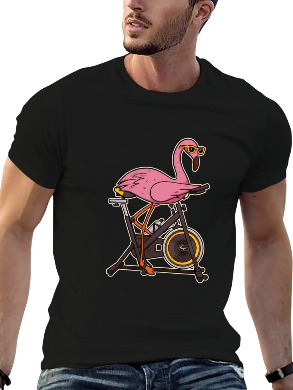 Flamingo Spin Class T-Shirt product image 6