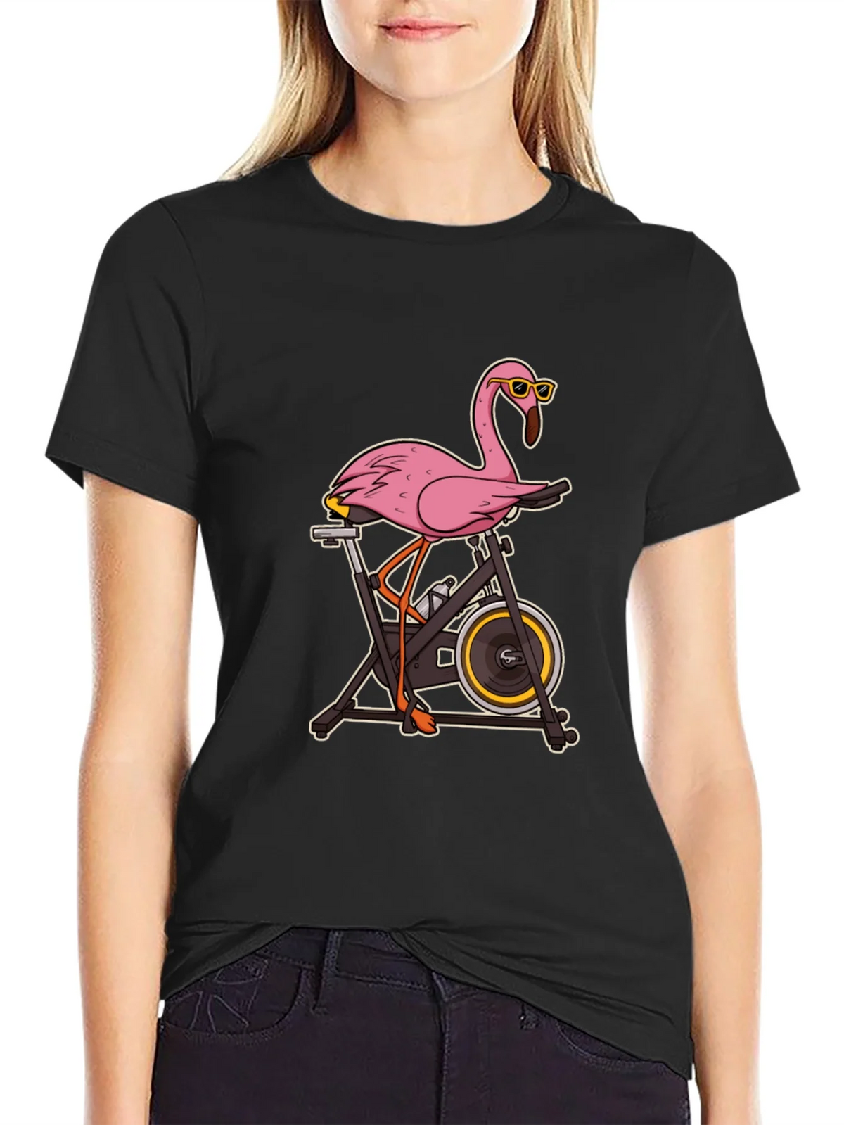 Flamingo Spin Class T-Shirt product image 2