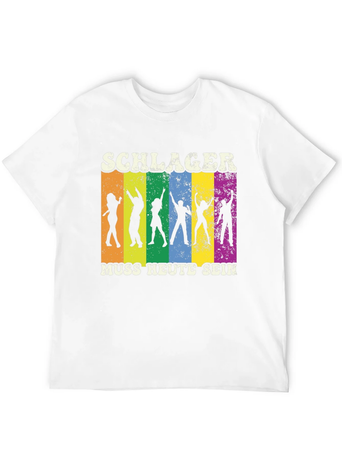 Schlager Muss Heute Sein Black Graphic T-Shirt product image 11