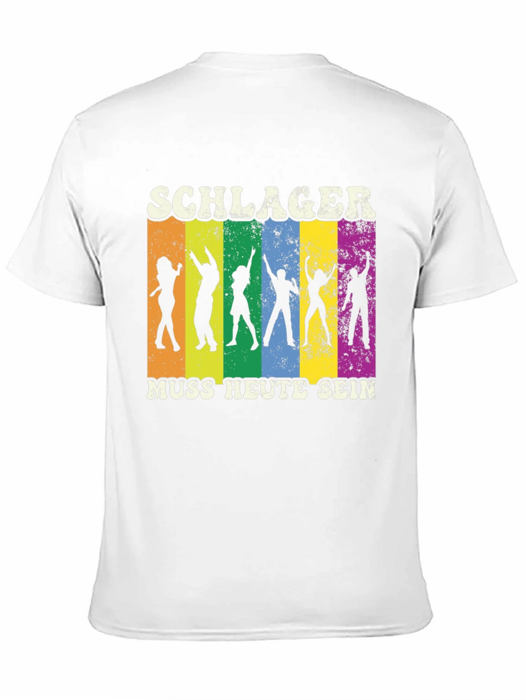 Schlager Muss Heute Sein Black Graphic T-Shirt product image 10