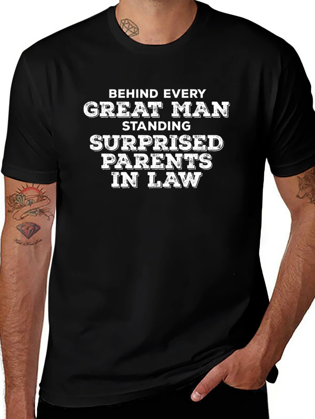 Funny Surprised Parents In Law T-Shirt product image 1