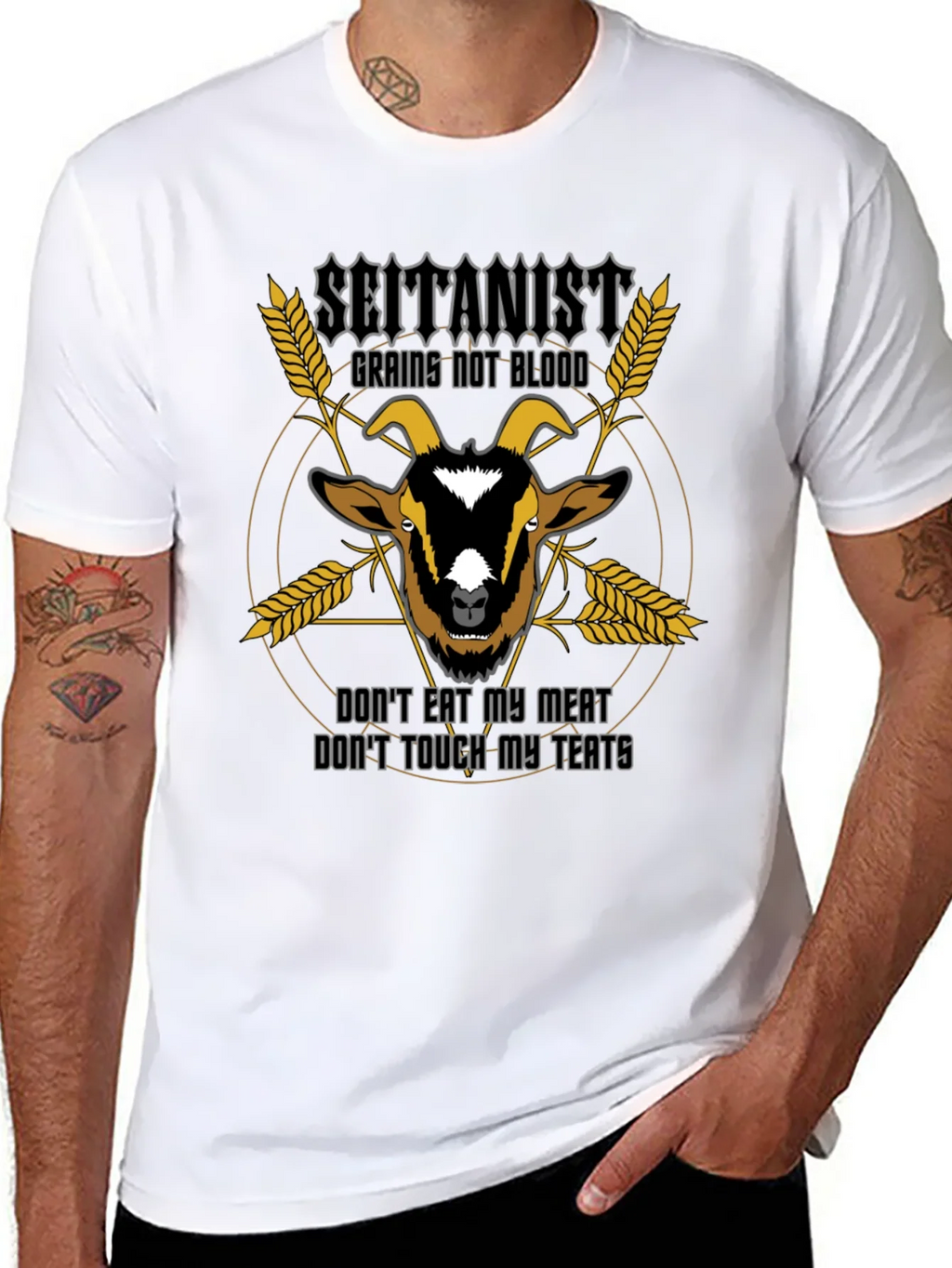 Satanist Grains Not Blood T-Shirt product image 7