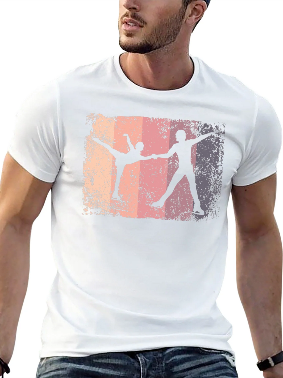 Ice Skating Silhouette T-Shirt product image 12