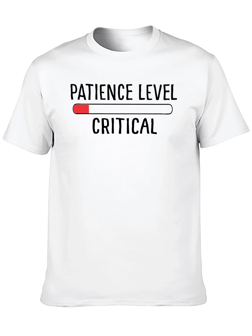 Patience Level Critical Black T-Shirt product image 3