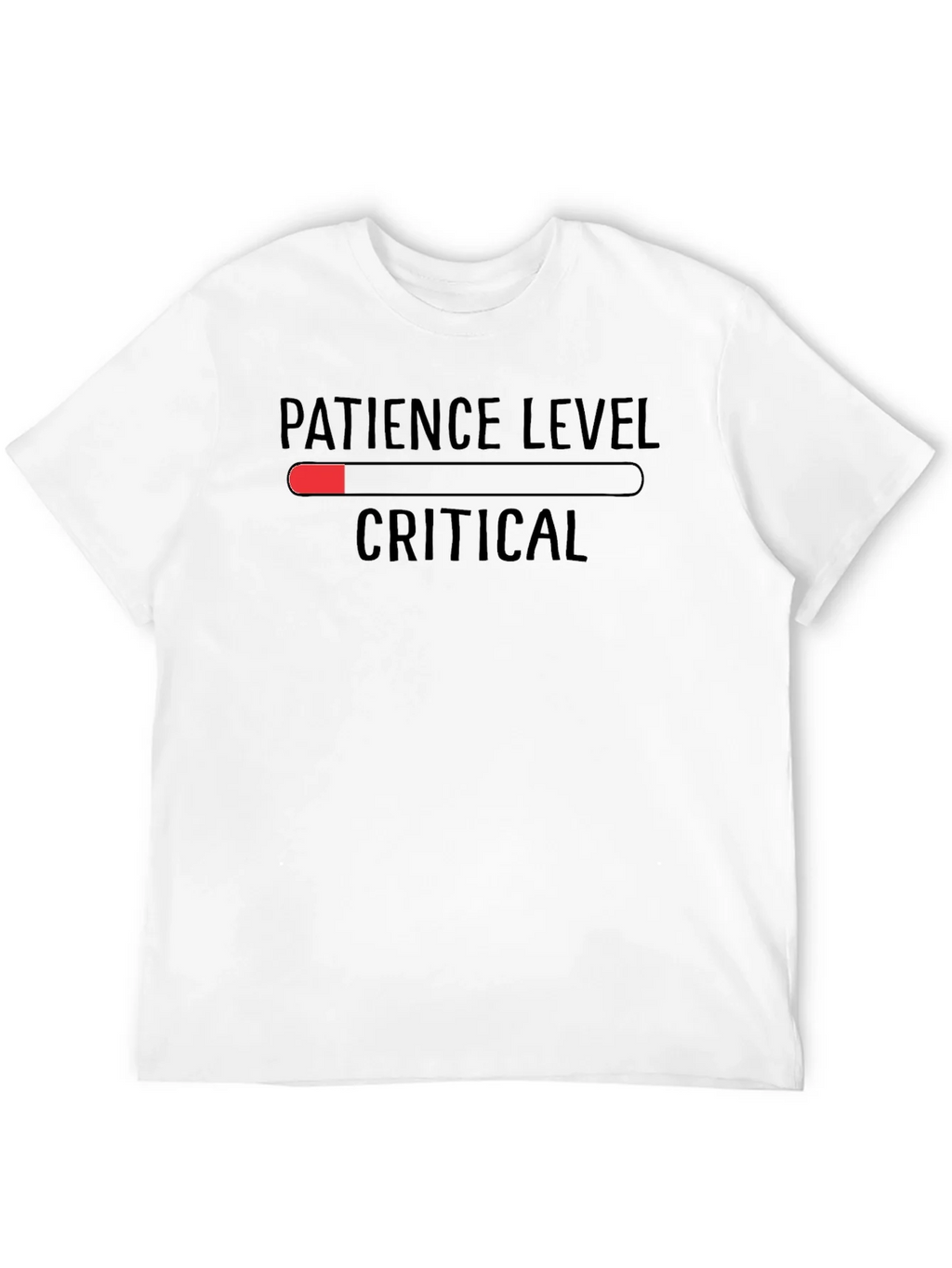 Patience Level Critical Black T-Shirt product image 4