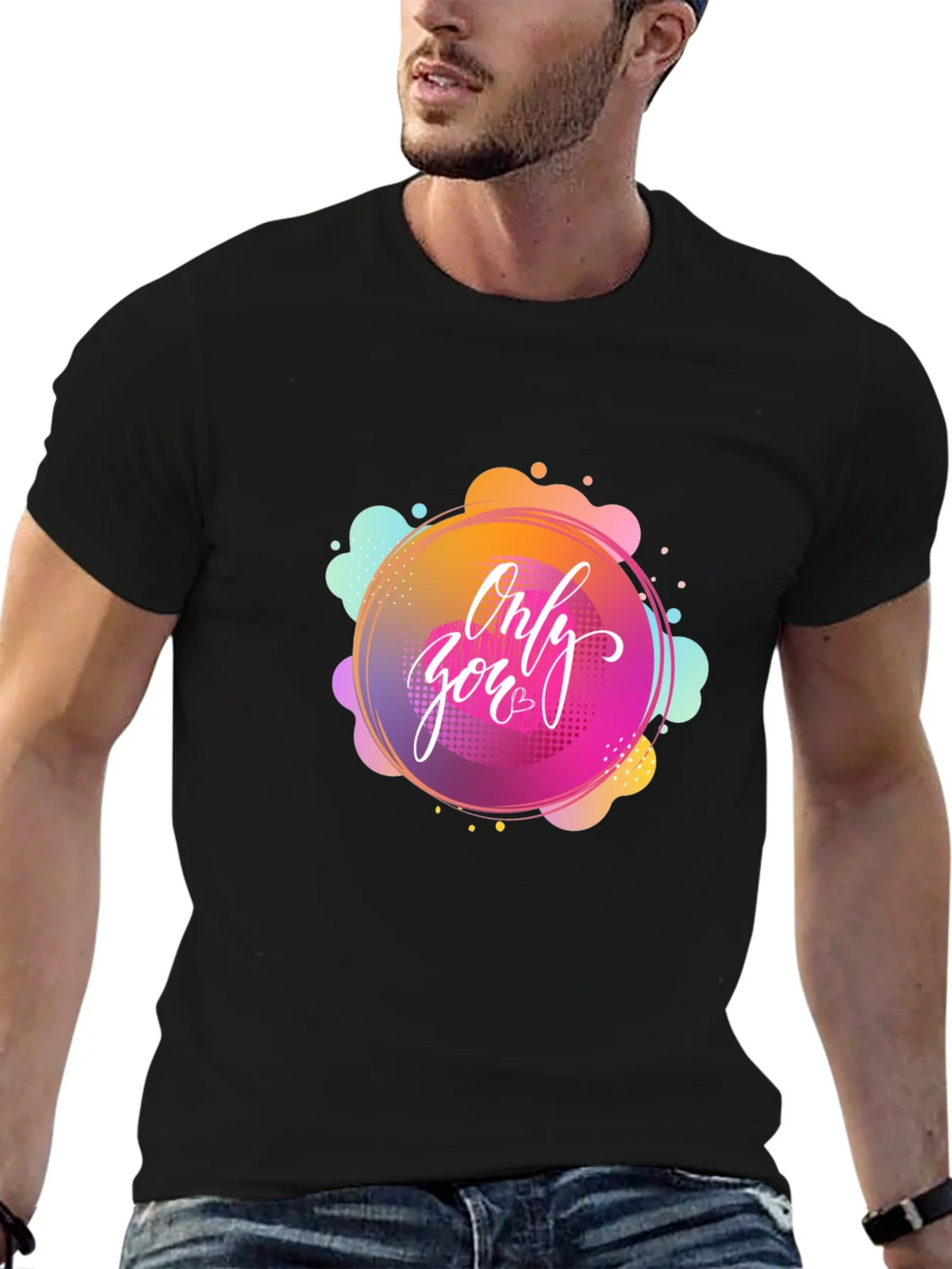 Only You Graphic Black T-Shirt product image 6