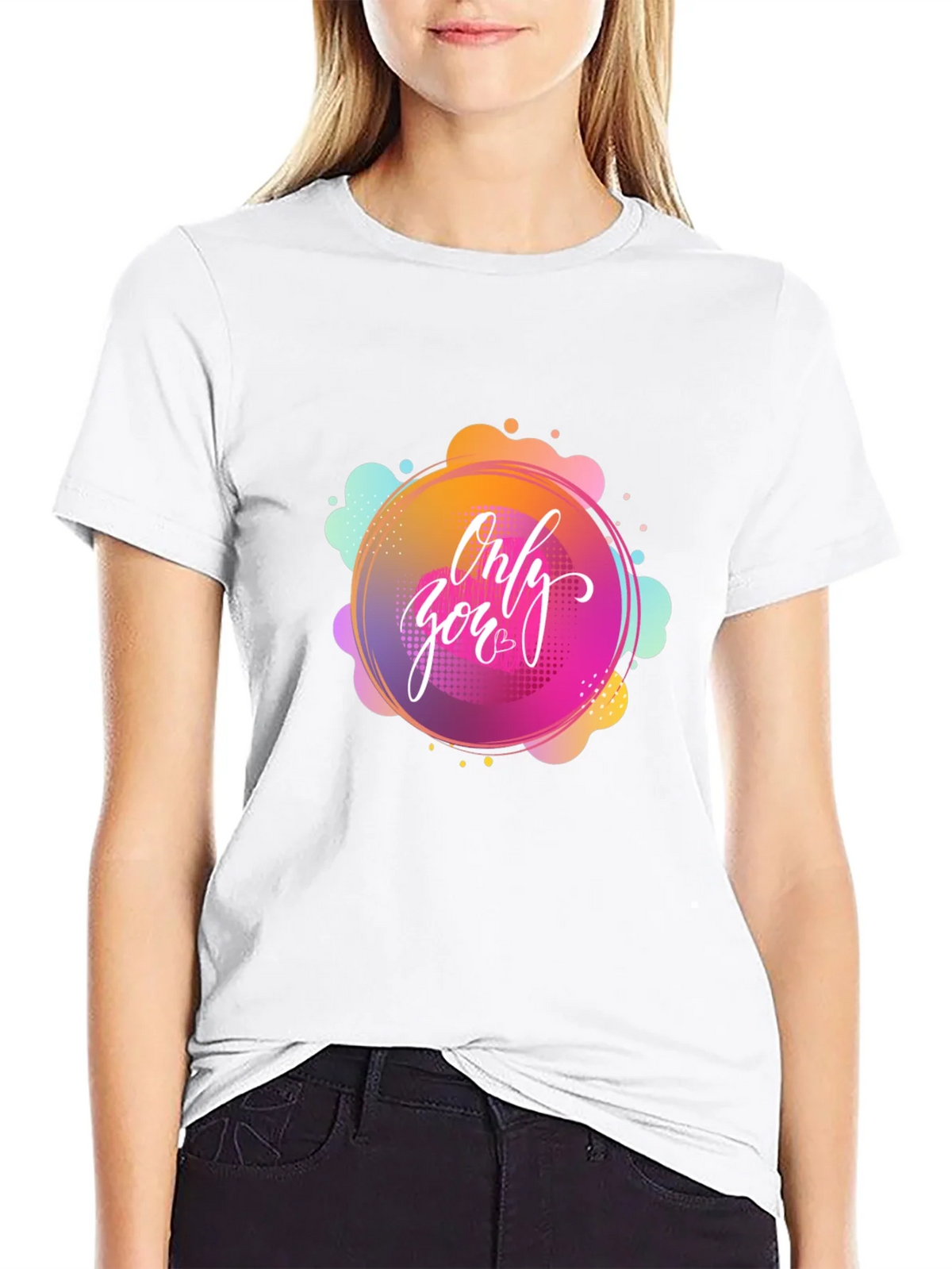 Only You Graphic Black T-Shirt product image 8